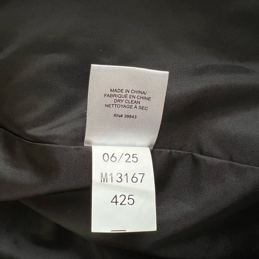 Milly X Bow Coat | Black | Size Medium - Picture 10 of 11